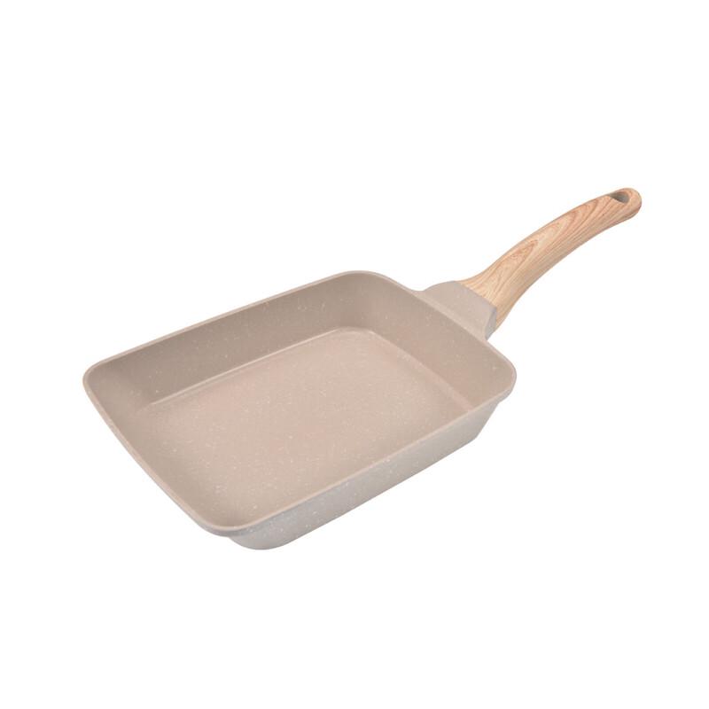 CINDYCOCO 13x18cm Maifan Stone Non-Stick Square Frying Pan