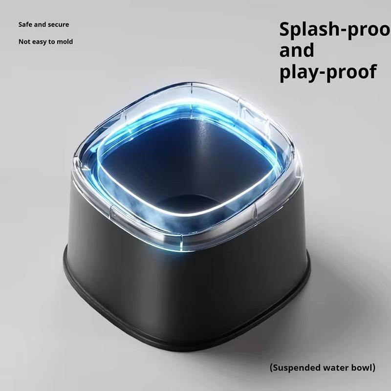 No Spill Anti Splash Dog Water Bowl Slow Feeder Drinking Bowl 2000ml Large Capacity Floating Dispenser Non Slip Base For Pet