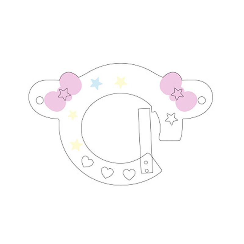 Cartoon Cute Musical Notes Carabiner Acrylic Keychain Pendant Creative Backpack Hanging Decoration Accessories Holiday Gifts