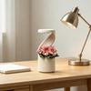 Cloud Watering Planter with Hidden Drainage Tray Self Watering Planter with Slow Drip Rain Effect Modern Desktop Flower Pot for Succulents Herbs Home