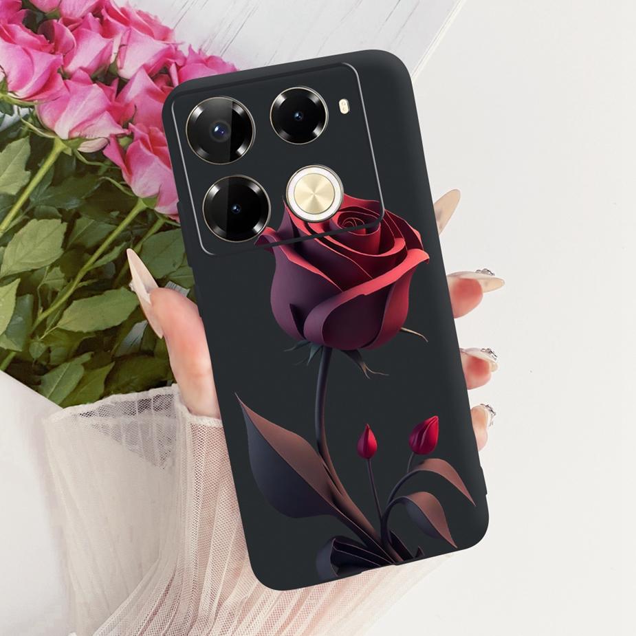Für Infinix Note 40 40X 5G Hülle X6852 Neue Schmetterlingsbemalte Abdeckung Weiche Silikonhülle Für Infinix Note 40 Pro Plus Note40 X Hülle