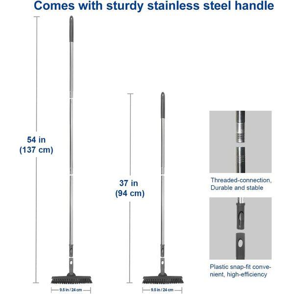 CELOX z Długim Uchwytem, Szczotka do Czyszczenia Fug Płytki Podłogowe, do Prysznica