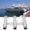 3 Tube Boat Fishing Rod Holder 304 Stainless Steel Fishing Rod Rack for Marine Yacht Ships