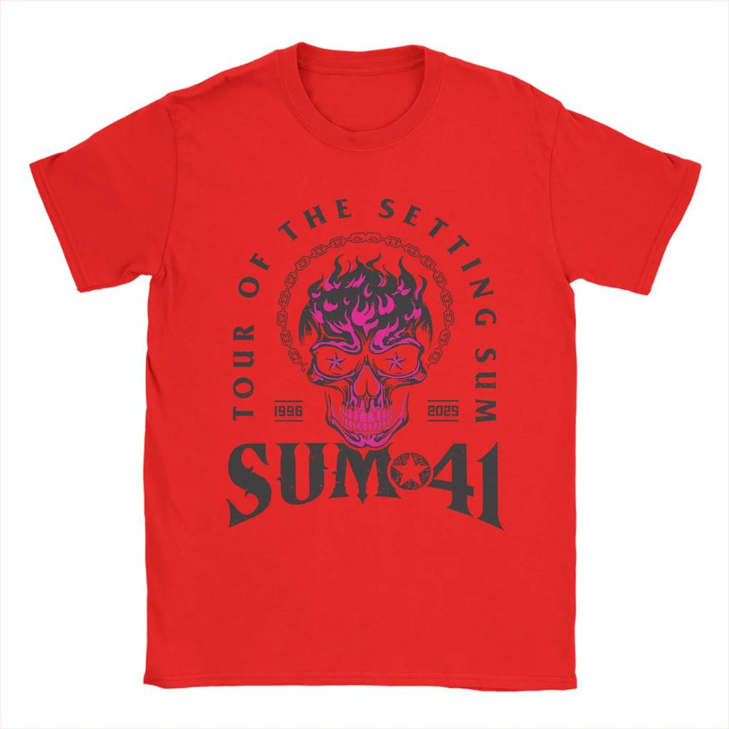 The Final Tour Sum 41 TShirt Unisex Women Funny Cotton Tee Shirt Round Collar Short Sleeve T Shirts Big Size Tops