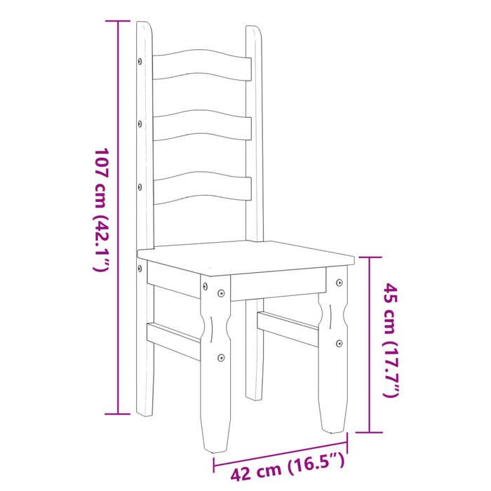 VidaXL Lot de 2 Chaises à Manger, Sièges à Dîner, Chaises de Repas, Meubles de Salle de Séjour Cuisine Maison Intérieur, 4005724