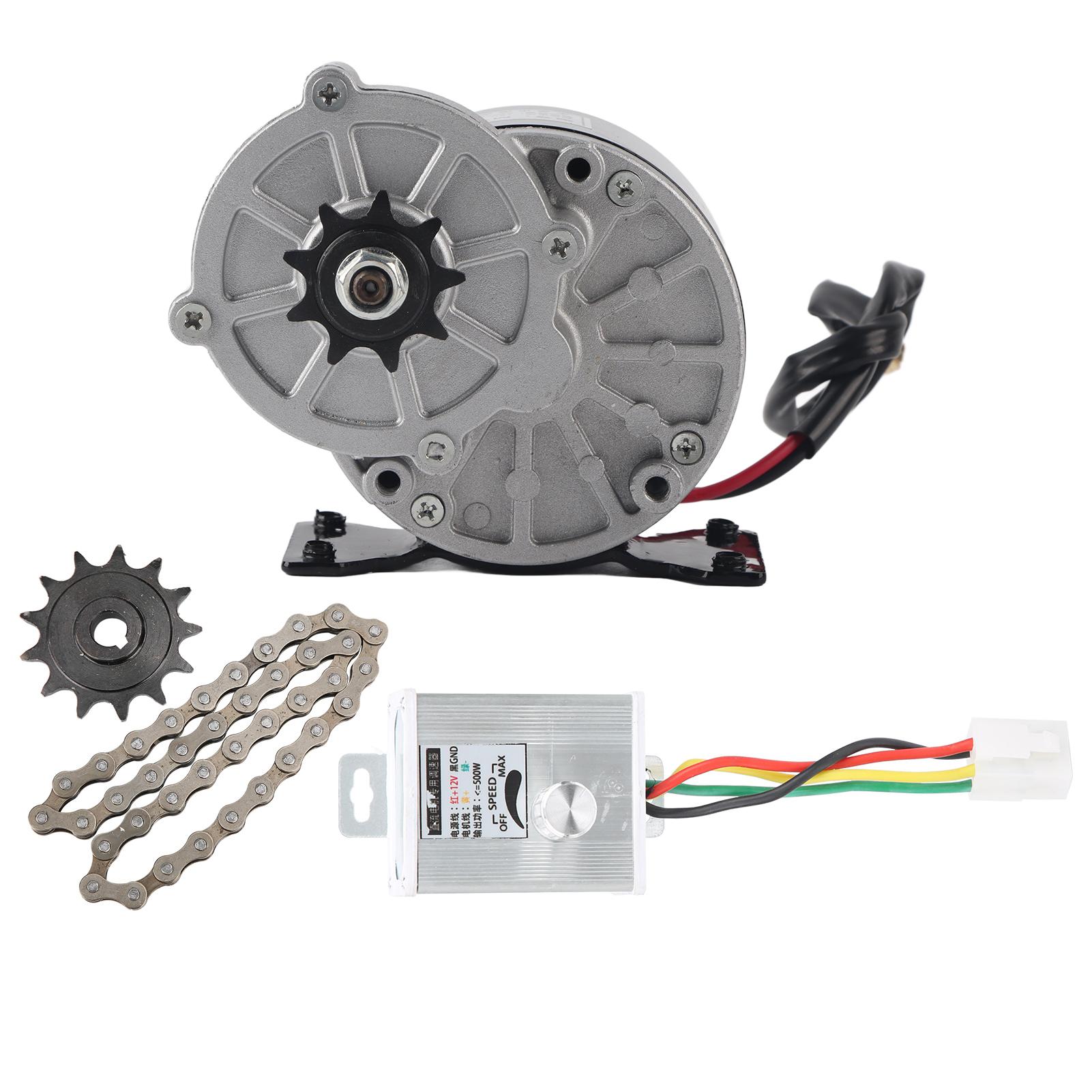 12V 250W DC Eletrical Motor Speed Controller Chain Wheel Gear Popcorn Machine Conversion Kit