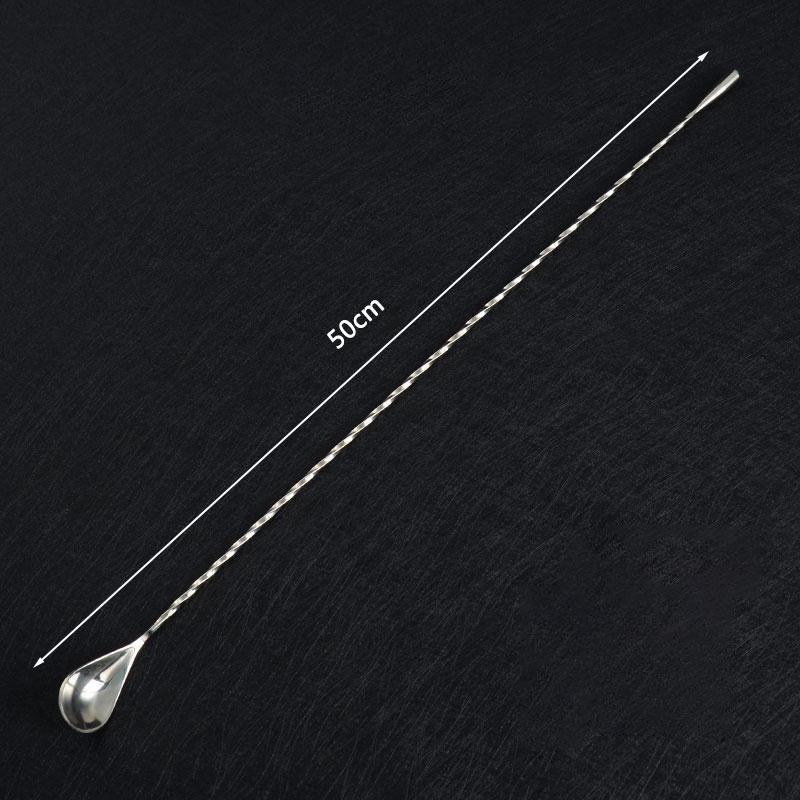 Míchací lžíce z nerezové oceli 304 na koktejly a mléčný čaj