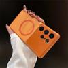 Glass Nano Matte Case For Samsung Galaxy S23 S24 S25 S26 Ultra Magnetic For Magsafe Wireless Charging Shockproof PC Cover