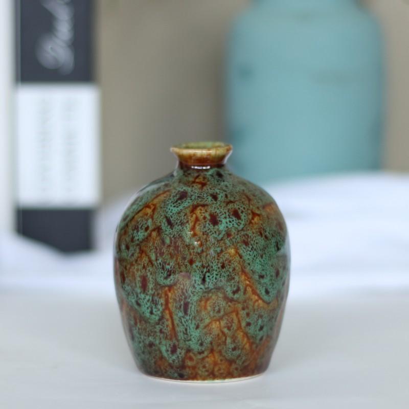 Ceramic Kiln-fired Vase, Aromatherapy Bottle, Hydroponic Flower Container, Mini Flower Holder, Dried Flower Vase, Hydroponic Plant Bottle