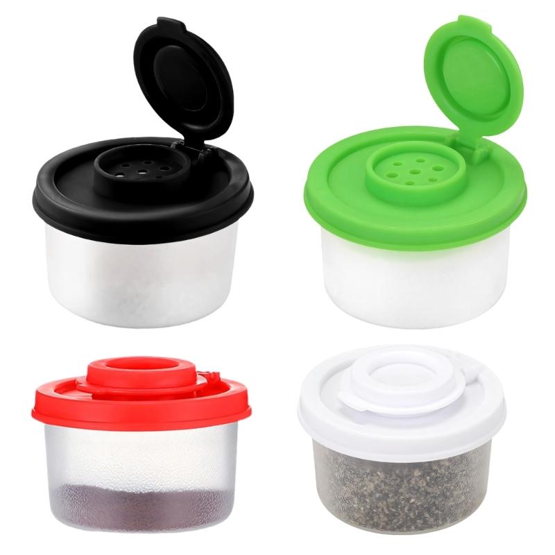 Pack Of 4 Small Plastic PP Seasoning Bottles With Tight Seal For Kitchen Camping And Travel