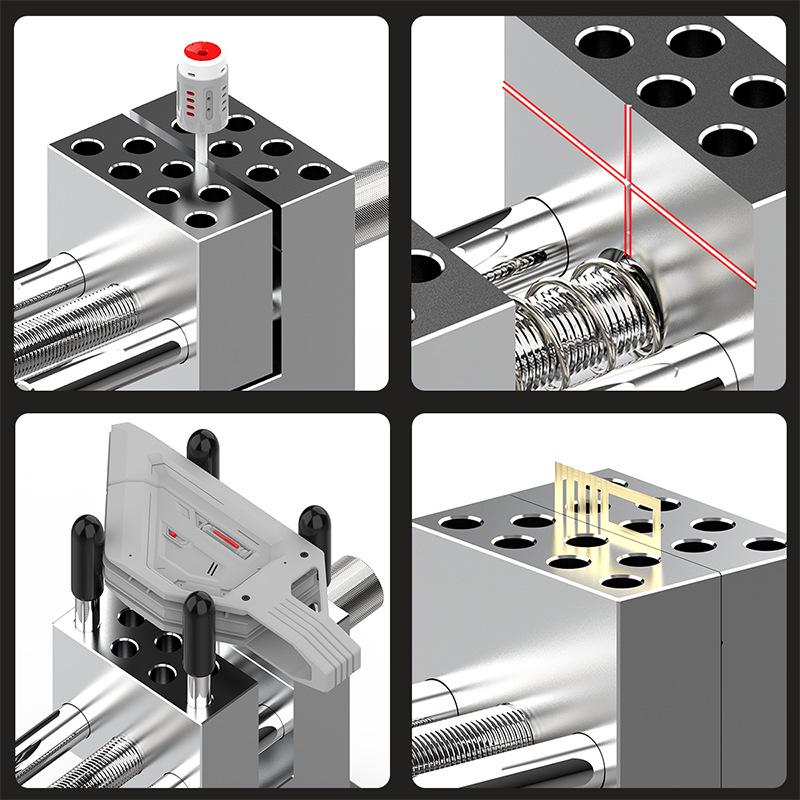 MAZHA T0010 Desktop & Handheld Mini Vise: Gundam Model Sanding, Painting, and Cutting Tool