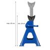 2x 3 Ton Tonne Axle Stand Steel Adjustable Axle Jack Holding Stands for Car Van Lifting Tool Emergency,Adjustable Range-29-43cm