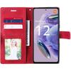Case for Xiaomi Redmi Note 12 Pro Plus 5G - E.F.Connection - Red - Leather Effect - Card Pocket - Semi-rigid