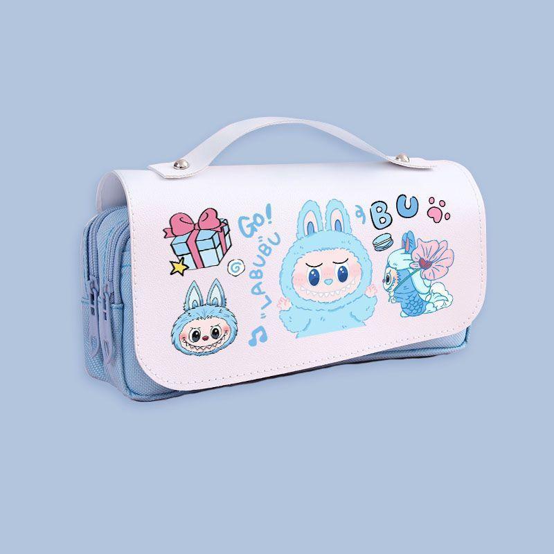 Pencil case student high value primary school student cute large capacity multi-functional pencil case stationery box