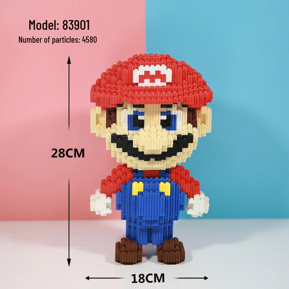 Girls' Compatible Lego: Violent Bear Building Block Series - Educational Micro-Block Interlocking Toys & Gifts