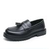 Fashion 38-46 Thick soled casual men's Slip on shoes Trendy tassel design style Fashion party and nightclub Hairstylist work shoes