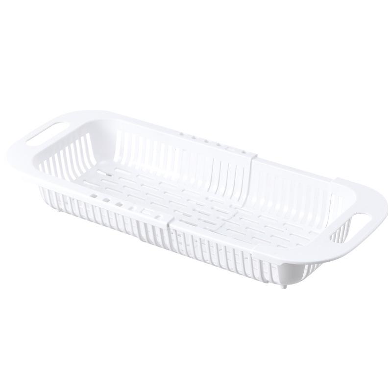 Adjustable Telescopic Vegetable Washing & Storage Rack - Household Kitchen Dishwashing Basket