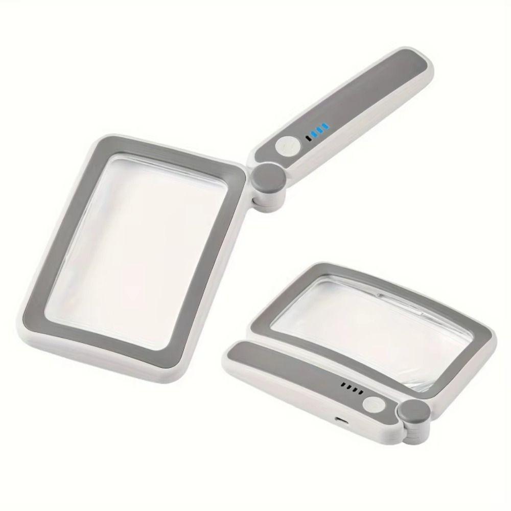 10 LED Lights LED Lights Loupe 3 Lighting Modes Rechargeable Magnifier  Reading