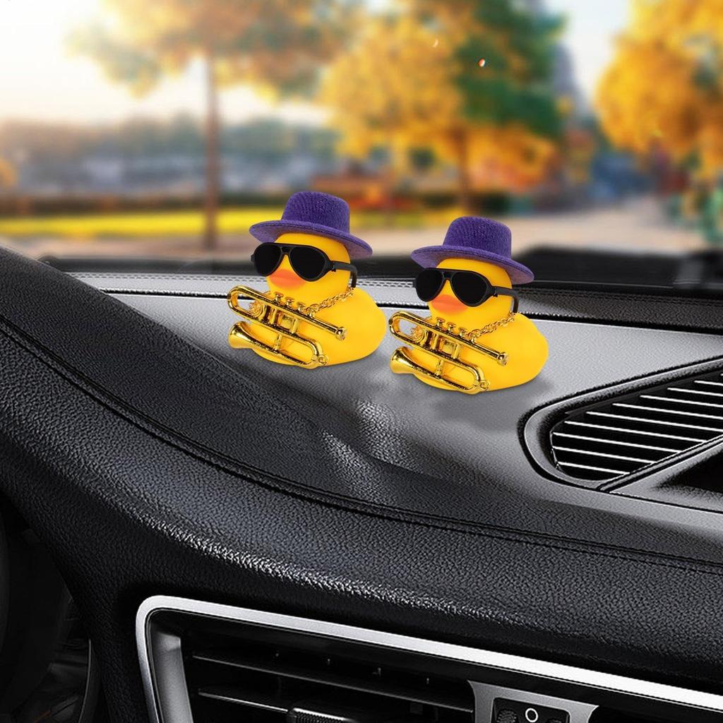 Duck for Car, Not Only As Birthday Gift, Rubber Duck Cling Toy Car Decoration,