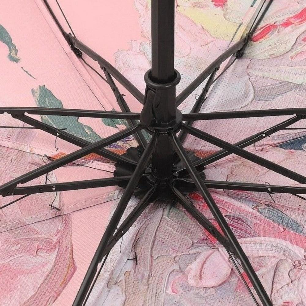 Foldable Reverse Sun Umbrella Floral Print Travel Rain Umbrella Dual-purpose Sunshade  Outdoor Use