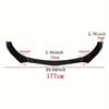 5Pcs/1set Universal Car Front Bumper Lip Spoiler Splitter ABS Body Kit Canard Lip Splitter - Automotive Accessory