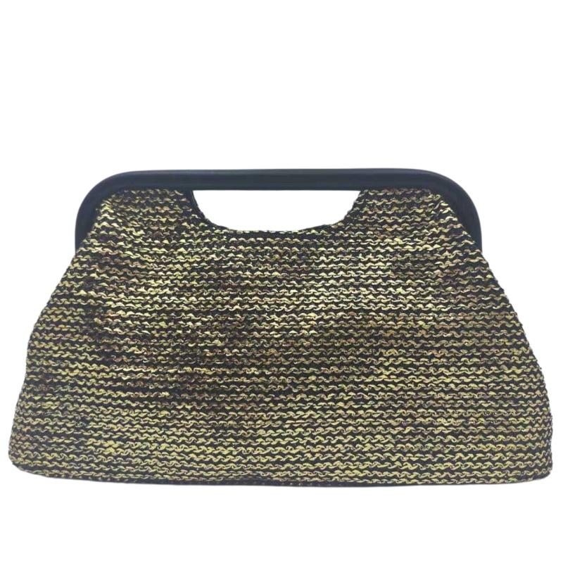 

New Trendy Straw Woven Handbag Women Causal Linen-Cotton Braided Bag Picnic Commuting Seaside Vacation Beach Bags