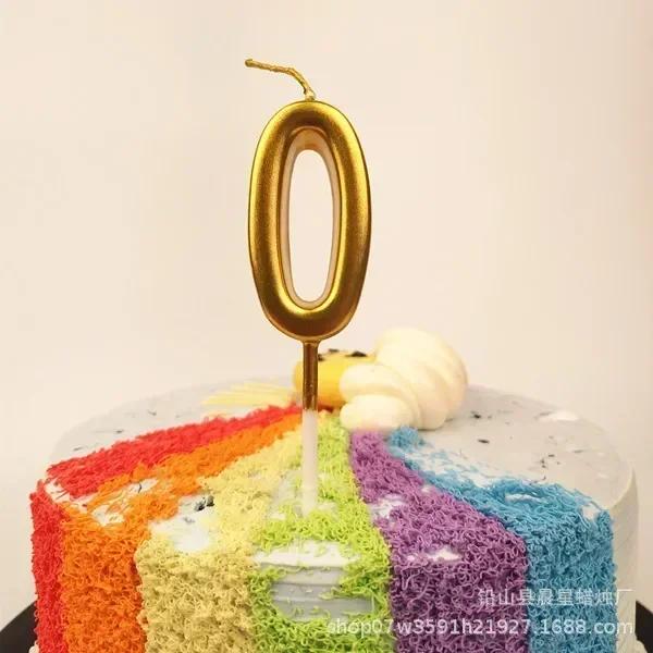 

1 шт. Свечи для торта с цифрами С Днем Рождения 0 1 2 3 4 5 6 7 8 9 Топпер для торта Золотой Серебряный Черный Свеча на День Рождения Подарок на Вечеринку Домашний Декор