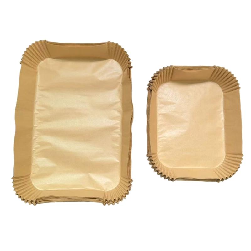 Air Fryer Papers Pads Rectangular Baking Papers Kitchen Oil-proof Paper