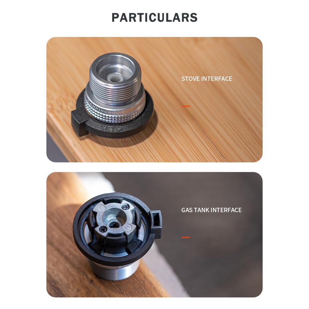 Propane Furnace to Cartridge Gastank Adaptor Outdoor Camping Picnic Stoves Accessory Aluminum Alloy Connector for Propane