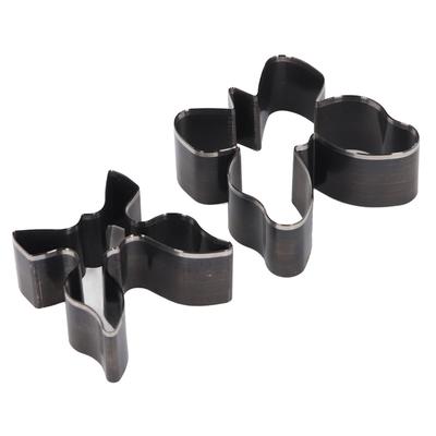 2 PCS Steel Leather Cutting Dies Set Handmade Keychain and Wallet Making  For DIY Leather Craft