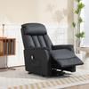 Electric Lift Chair TV Chair Chair With Lift Function Reclining Function Faux Leather 80 X 94 X 104 Cm Black