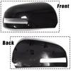 Left/Right Car Side Rearview Mirror Cover Cap Replacement for Mitsubishi Outlander 2013 2014 2015 2016 2017 2018