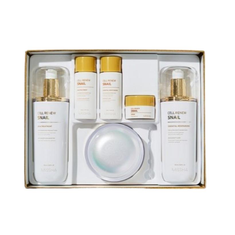 MISSHA Cell Renew Snail Skin Care Set 1Pack (7items) Korea Beauty