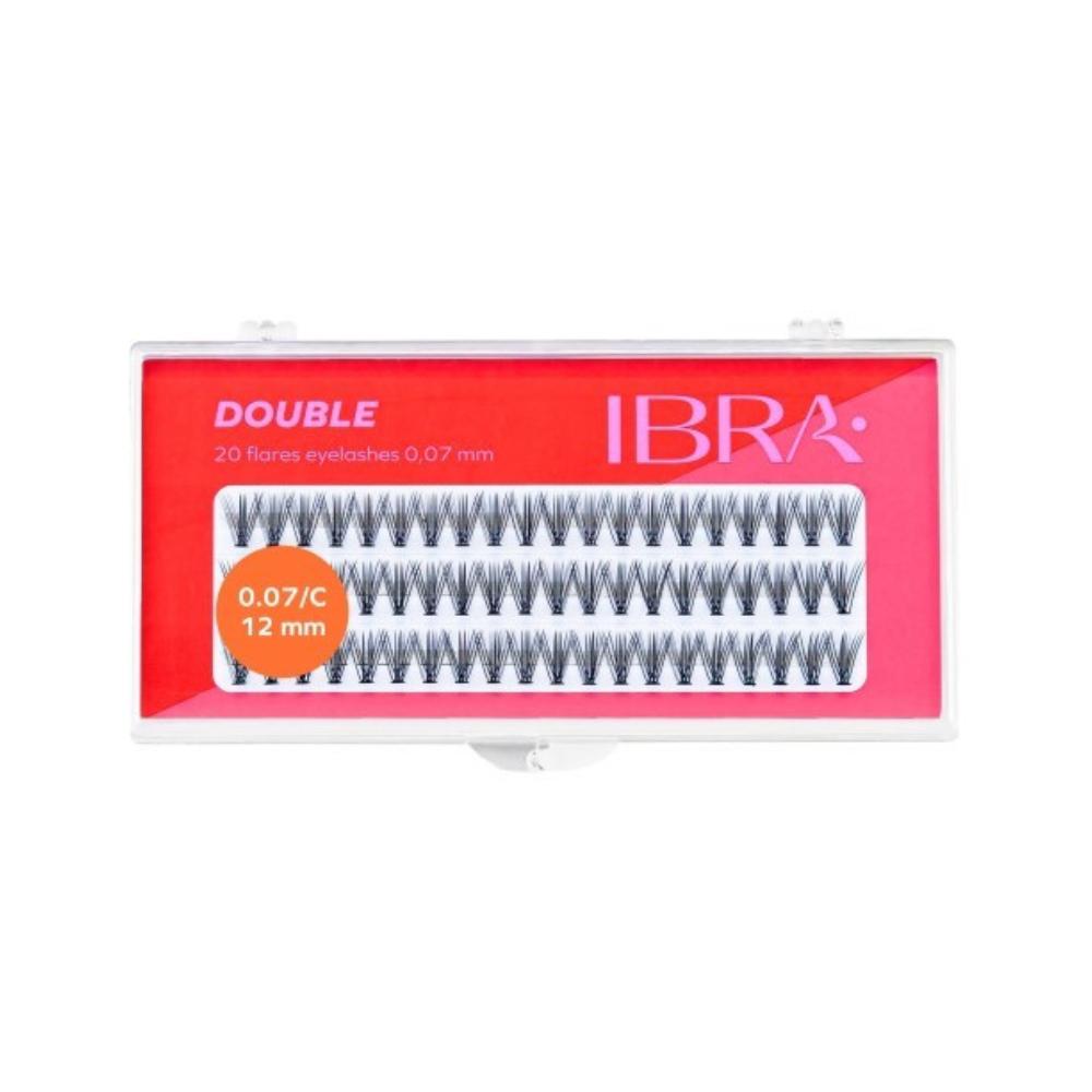 

IBRA Makeup Eyelash tufts - Kępki rzęs Double 12 mm