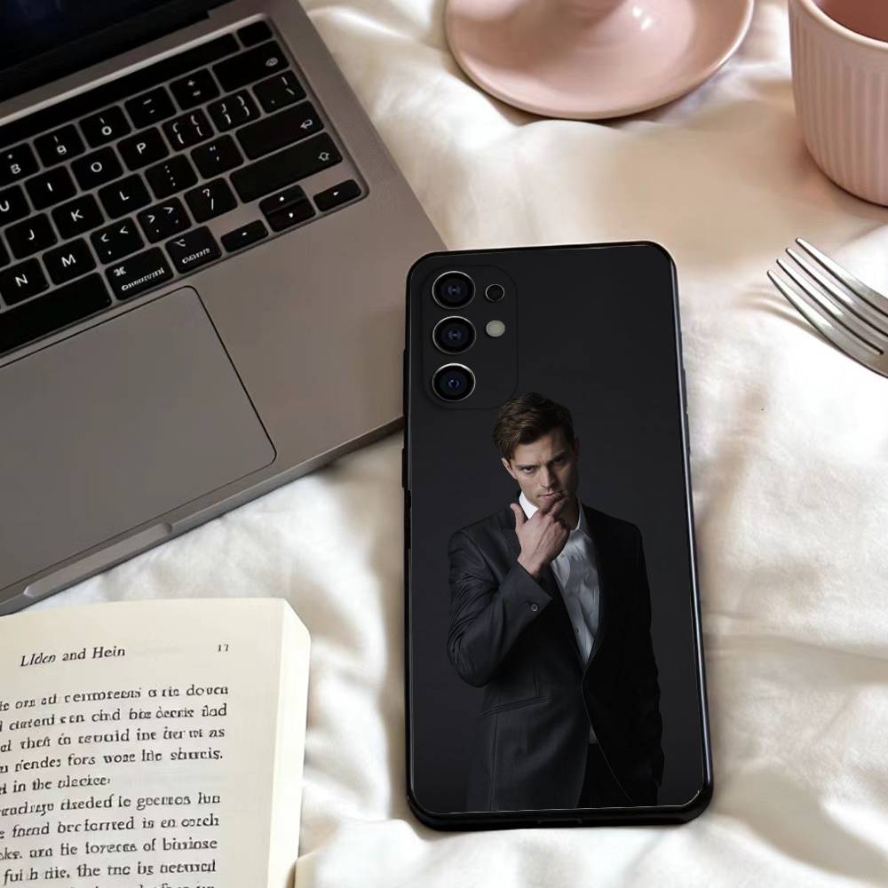 F-Fifty Shades of Grey Jamie Dornan Phone Case For Samsung S25,24,23,22,30,21,10,9,Ultra,Plus,Lite,FE,4,5 G Soft Black Case