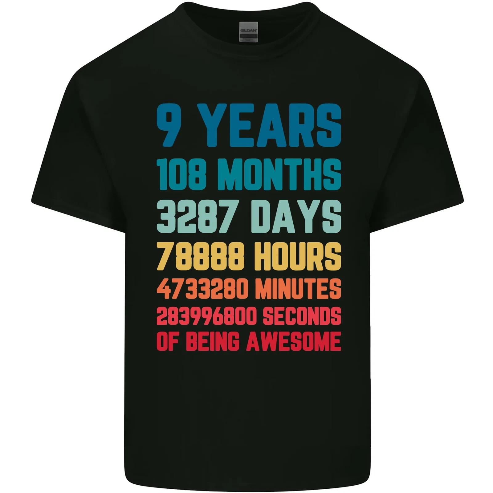 9th Birthday 9 Year Old Kids T-Shirt Childrens XL