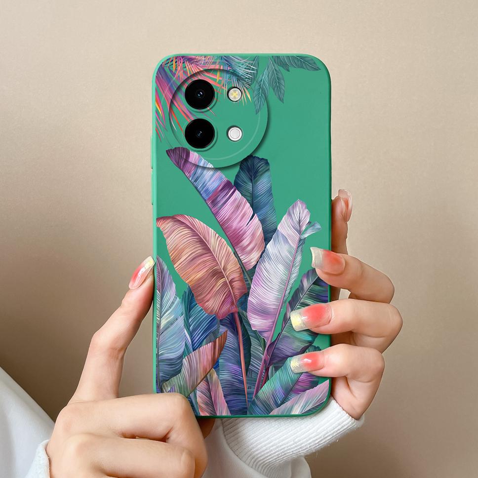 For Vivo Y38 5G Phone Case Lovely Cartoon Panda Pattern Soft Liquid Silicone Shockproof Protective Back Cover For Vivo Y 38 Capa