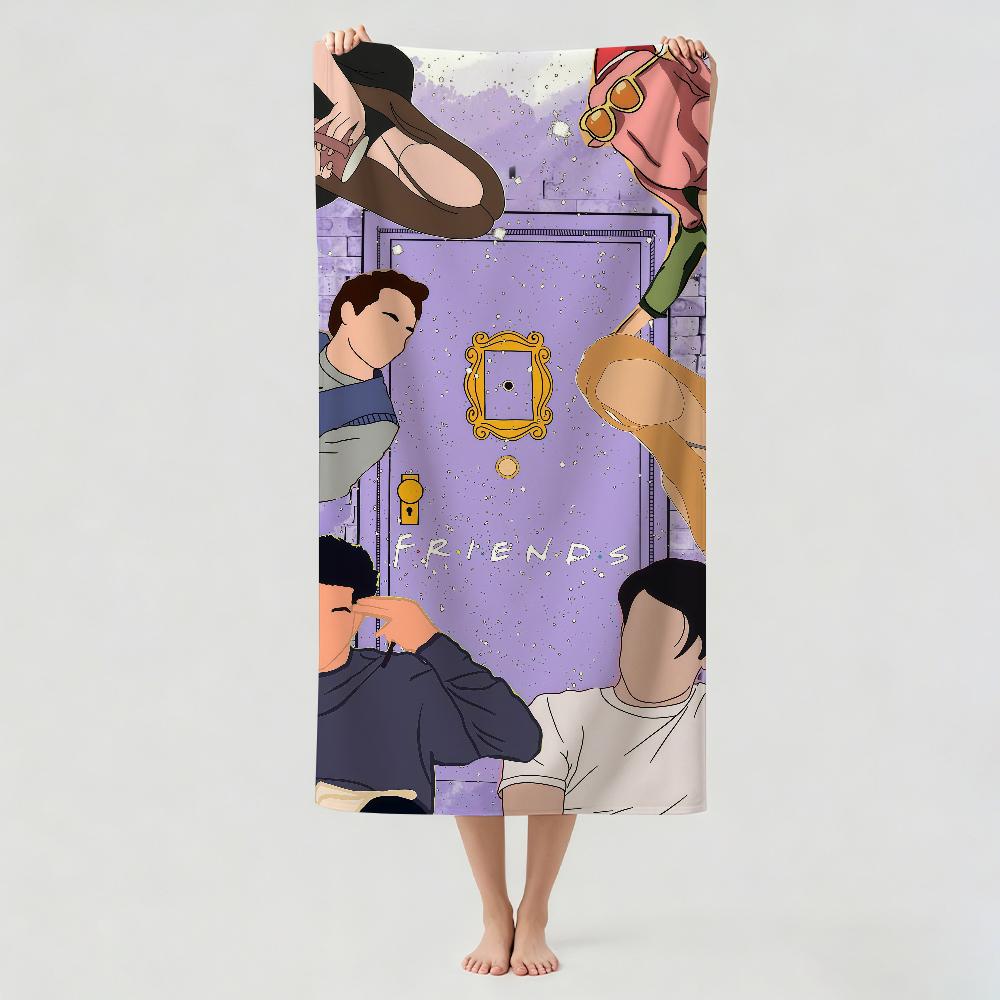 Funny tv F-Friends Towel Drying Bath Towel Applicable To Light Swimming Camping Yoga Beach Out