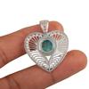 Blue Copper Turquoise Gemstone 925 Sterling Silver Jewelry Stylish Pendant1.4" CP-15-39