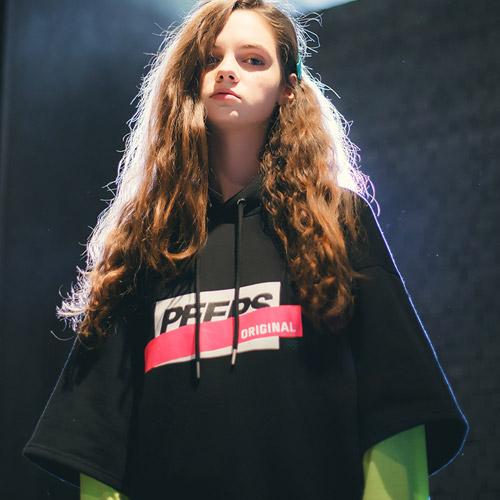 Pips Layered Hoody(Black) Black/Free