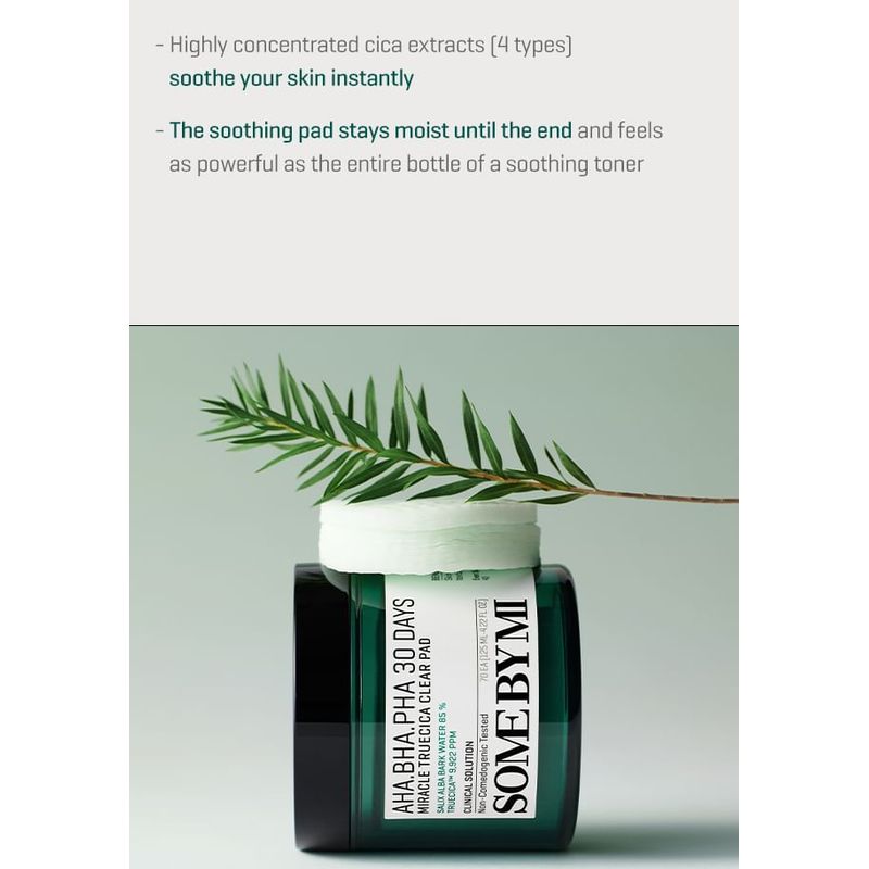 SOME BY MI - AHA, BHA, PHA 30 Days Miracle Truecica Clear Pad