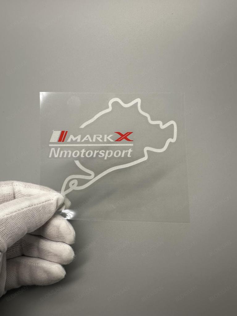 Mark X Fuel Outlet Cover Sticker Rear Glass Rear GRX130 Fuel Outlet Racing Circuit