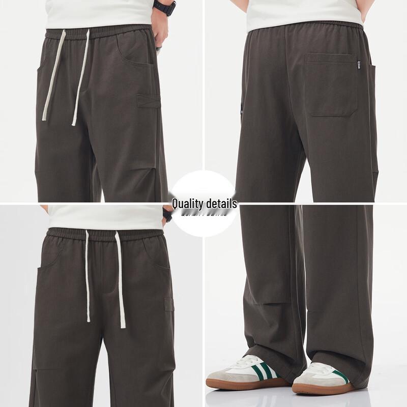Izzue IT Men's Pure Cotton Straight-Leg Casual Pants
