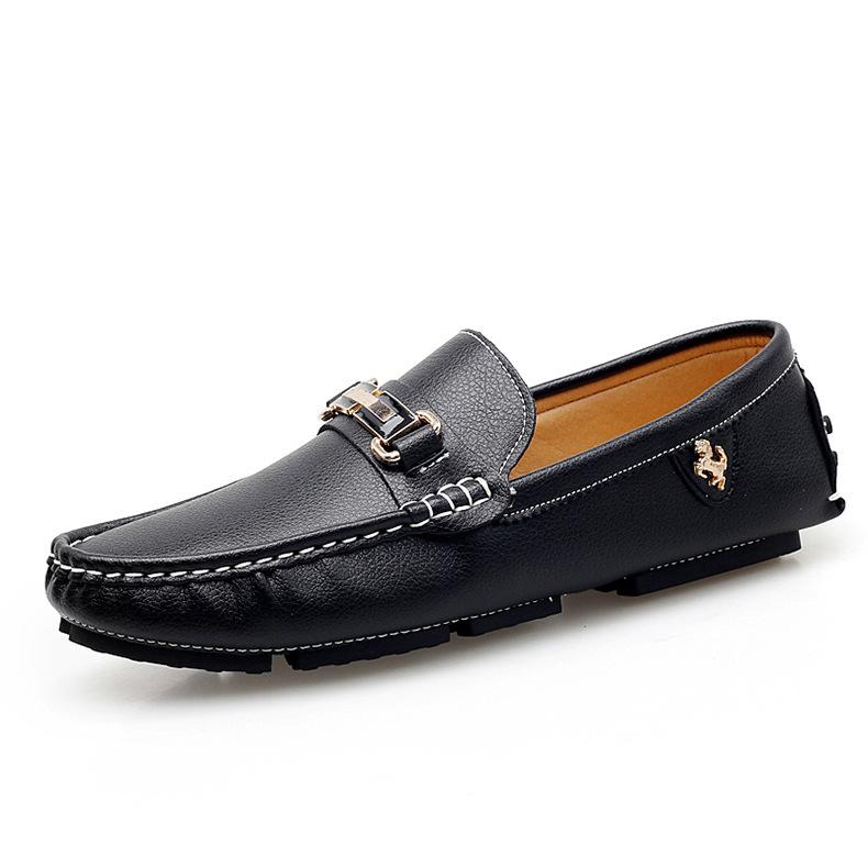 

2025Loafers one-pedal loafers men s lazy low-top men s large-size men s Doudou shoes foreign trade 2025 47 чёрный
