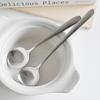 Check Rounded Stainless Steel Vintage Cutlery Flower Spoon Large