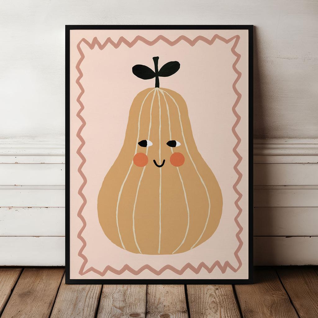 Poster for a Child Zucchini Pumpkin