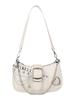 Vintage Shoulder Bag Metal-Studded Oil Wax Leather Bag Motorcycle Bag Cool For Trendy Events Fashion Street Daily Commute