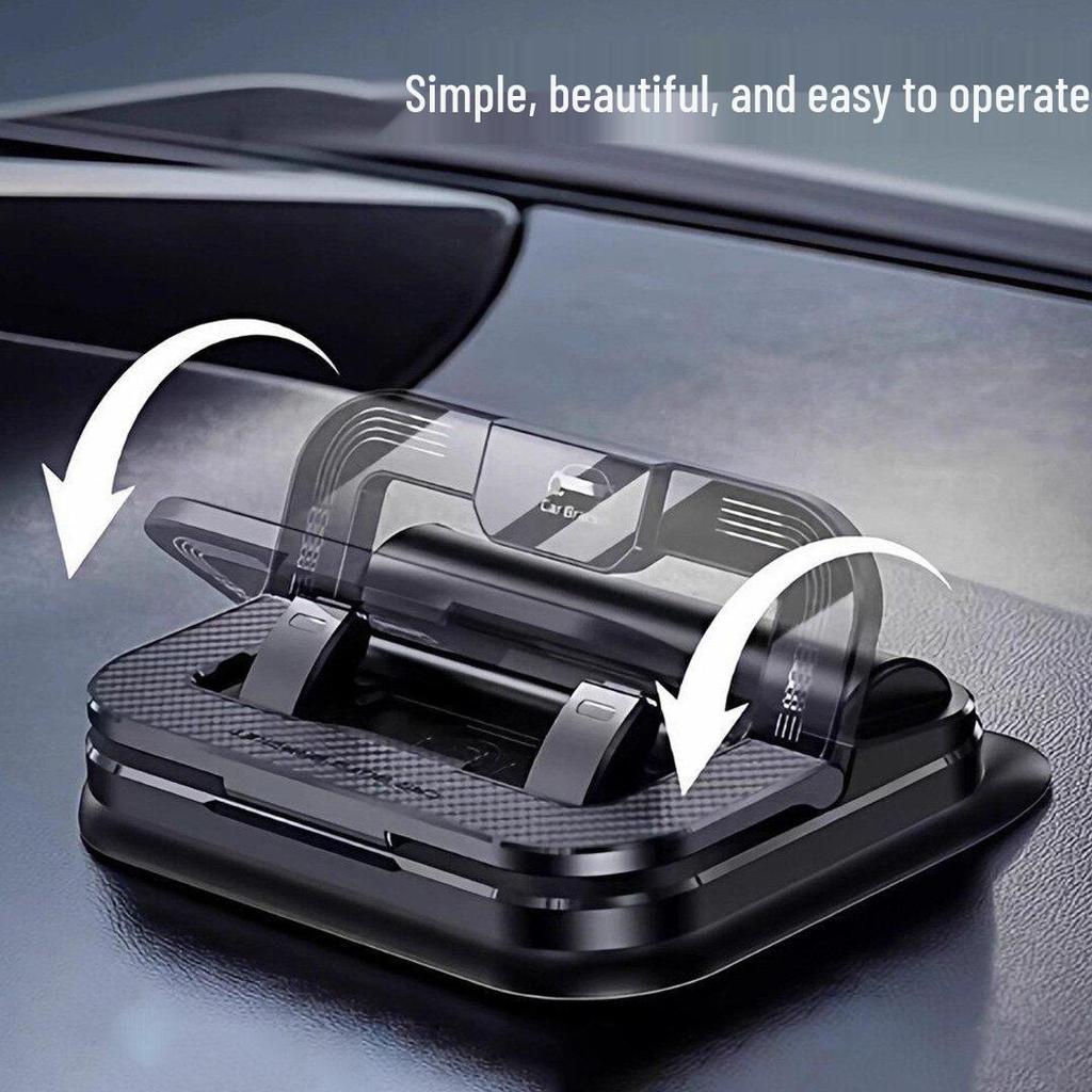 Two-in-One Car Dashboard Temporary Parking Phone Holder & Number Plate