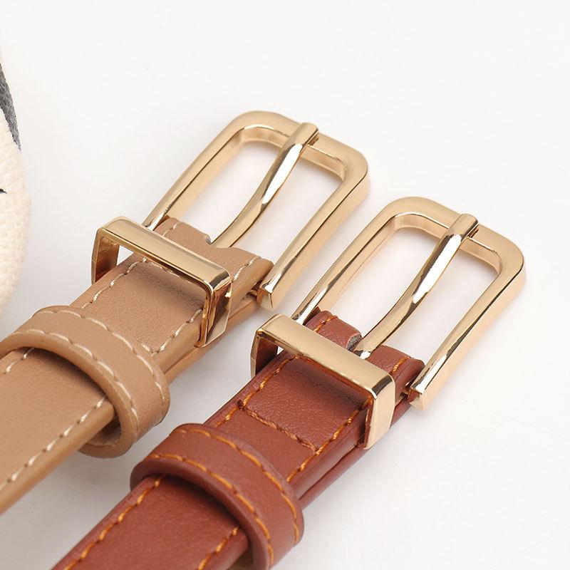 Women's belt New fashion casual belt Women's, versatile high-end simple ins style with jeans belt