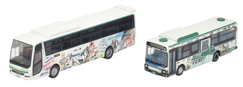 TOMYTEC Коллекция Автобусов SaGa Bath Bus Showa Bus Транспортное Бюро города Сага Набор из 2-х Автобусов B Материалы для Диорам